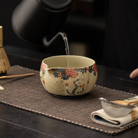 Nouvel ensemble de thé en céramique de style chinois Dehua pour la cérémonie du thé, comprenant un fouet Chasen à manche en bambou 100 %, boîte cadeau