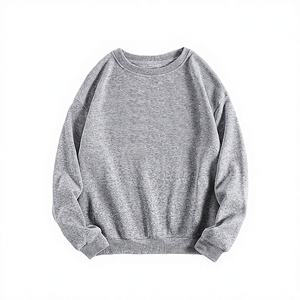 Sweat-shirt à capuche unisexe gris chiné personnalisé en mélange de coton doux, pull décontracté à manches longues en polaire brodé à séchage rapide - Product Image 1