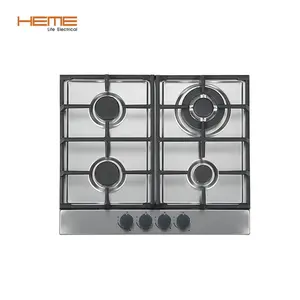 Cucina di casa cucina piano cottura costruito In 4 bruciatori dispositivo di sicurezza In acciaio inox a Gas con bruciatore Wok