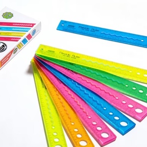 Regla Flexible de Plástico de 30 cm Personalizada de Fábrica, Regla Recta para la Escuela, Colores Surtidos, para Dibujo Escolar, Material de Papelería para Estudiantes - Product Image 6