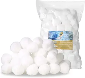 700g package White Polyester Filter Fiber Ball For Swimming Pool Filter