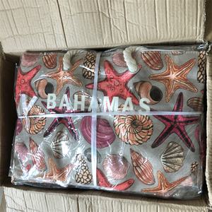 Bahamas 디지털 인쇄 비치 가방 제조 업체 직접 판매, 맞춤형 마이크로 표준 비치 시리즈 불가사리 패턴 핸드백 - Product Image 5