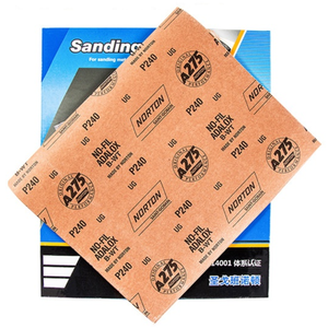 Papel abrasivo de grano P240 <span class=keywords><strong>al</strong></span> por mayor papel de <span class=keywords><strong>lija</strong></span> de calidad <span class=keywords><strong>Norton</strong></span> A275 papel de <span class=keywords><strong>lija</strong></span> abrasivo impermeable hojas de <span class=keywords><strong>lija</strong></span> OEM - Product Image 2