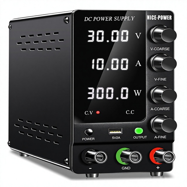 POWER DC Bench Power Supply 30V 10A Adjustable Switching Regulated High Precision 4-Digit LED Display SPS-C3010 for Personal