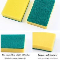 Éponge double face pour récurer, brosse à récurer les casseroles, chiffon de cuisine absorbant et non collant pour casseroles et bols