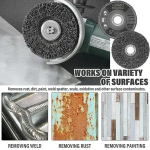 1 pezzo 100/115/125mm corallo Poly Strip disco diamantato mola disco per smerigliatrice angolare vernice rimozione ruggine OEM Abrasiv - Product Image 6