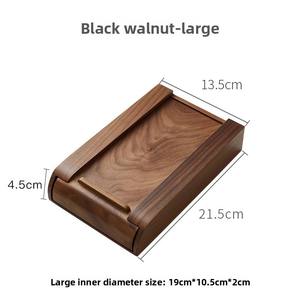 Organisateur de tiroir sous bureau en bambou avec adhésif 3M et rail de glisse fluide, boîte de rangement dissimulée pour accessoires de bureau et de maison - Product Image 5