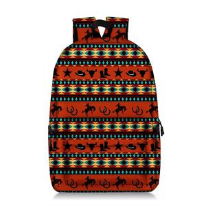 Western Style <strong>Aztec</strong> Cow Head School <strong>Backpack</strong> - Product Image 6