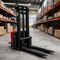 Chariots élévateurs électriques certifiés CE, capacité de charge de 1,5 tonne, 2 tonnes, hauteur de levage de 2,5 m, 3 m, 4 m, plateforme antidérapante, utilisation industrielle pour les petits espaces
