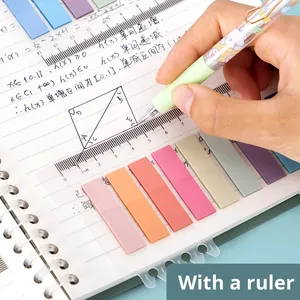 Impermeable Morandi Color Ins Style Sticky <span class=keywords><strong>Notes</strong></span> Tiras transparentes Pestañas de índice Etiquetas adhesivas Adhesivo fuerte Reutilizable Escribible - Product Image 5