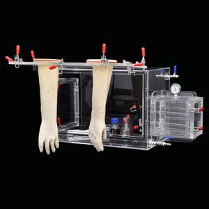 Boîte à gants en acrylique à gaz inerte Personnalisez la fenêtre avant pour ouvrir la boîte d'opération avec antichambre à vide Chambre anaérobie - Product Image 1