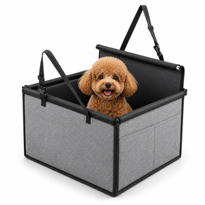Tapis de siège auto <span class=keywords><strong>pour</strong></span> animaux de compagnie, lit <span class=keywords><strong>pour</strong></span> <span class=keywords><strong>chien</strong></span> <span class=keywords><strong>pour</strong></span> siège arrière, en tissu Oxford respirant, imperméable, résistant aux taches, avec cloison intégrale <span class=keywords><strong>pour</strong></span> petits et moyens animaux - Product Image 1