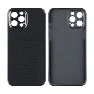 Casing serat aramid asli karbon OEM penutup ponsel kualitas tinggi untuk casing iphone 13/13mini/13 pro/13 pro max /14/15