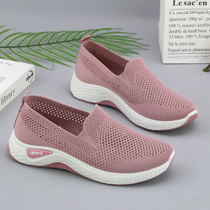 Zapatos Deportivos Casuales para Mujer, Modelo 2026, Esenciales para Viajar, con Tejido de Malla, Suela Suave, Estilo Slip-On, Suministro Directo de Fábrica - Product Image 1