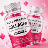 Bonbons Gommeux au Collagène et Vitamine C avec Poudre de Cerise Acerola pour la Santé de la Peau, Sans Sucre, Supplément OEM ODM Personnalisé