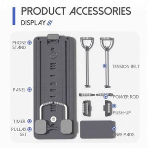 6 en 1 maison pliable multifonctionnel Pilates réformateur conseil avec minuterie Abs rouleau en plastique entraînement Fitness équipement d'exercice - Product Image 3