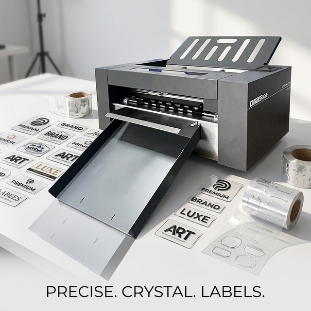 Sticker Cutting Machine with Auto Contour Cut for Kiss Cut Labels and Full Cut Decals