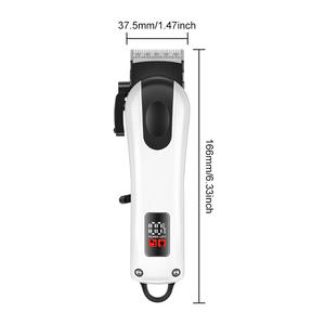 Rasoir électrique sans fil professionnel S12, tondeuse, grand écran numérique, machine à couper les cheveux pour barbier, utilisation domestique pour hommes, USB - Product Image 5