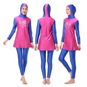 Costume <span class=keywords><strong>da</strong></span> bagno musulmano personalizzato a maniche lunghe costume <span class=keywords><strong>da</strong></span> bagno sportivo con abito <span class=keywords><strong>da</strong></span> bagno musulmano costume <span class=keywords><strong>da</strong></span> bagno donna - Product Image 3