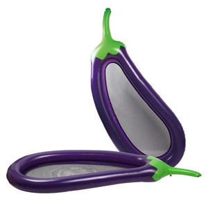 Venta al por mayor portátil flotante agua hamaca malla cama Pvc inflable berenjena piscina flotadores - Product Image 5