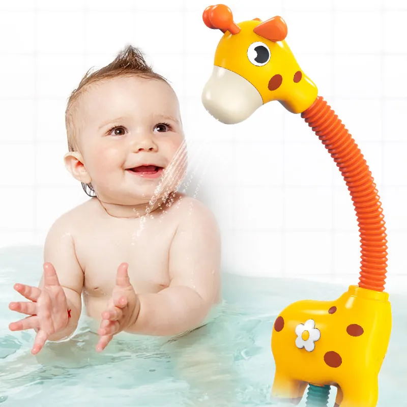 Jerapah semprotan air Sprinkler mainan mandi bayi bak mandi mandi kolam mandi mainan kamar mandi untuk bayi bayi balita hadiah