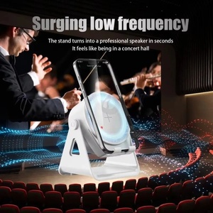 3 in 1 piccolo altoparlante V5.3 con supporto per telefono Smart Audio altoparlante Anti-scivolo pieghevole altoparlante senza fili per telefono cellulare universale - Product Image 3