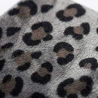 Casing Kindle Motif Leopard Abu-Abu Tua, Penutup Kulit PU Anti Benturan Warna Dingin, Produsen E-Reader OEM Logo Kustom