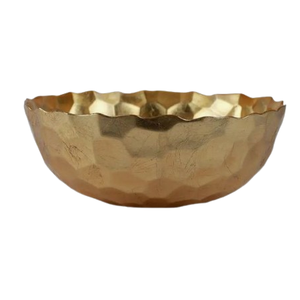 Tazón de Chocolate Decorativo Redondo Grande Chapado en Oro, Colores Personalizados, Diseño en Relieve, Estilo Árabe, Tazón de Frutas, Tazón de Regalo de Boda - Product Image 1