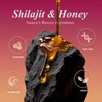 Bâtonnets de miel au shilajit saveur fraise pour adultes, liquide oral, minéraux fulviques, soutien de la mémoire et du sommeil, croissance des cheveux, 2 bâtonnets - Vente chaude