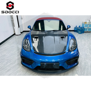 Kits de carrocería de estilo GT4RS, divisor de parachoques delantero, alerón difusor de barbilla para <span class=keywords><strong>Porsche</strong></span> <span class=keywords><strong>981</strong></span> Cayman <span class=keywords><strong>Boxster</strong></span> 718 Cayman mejorado - Product Image 4