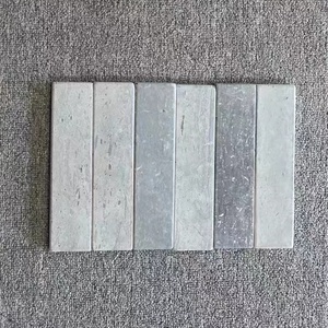 <span class=keywords><strong>Carrelage</strong></span> <span class=keywords><strong>mural</strong></span> et de sol en marbre gris veiné <span class=keywords><strong>bleu</strong></span> naturel de Chine, poli et brossé, 20x5x1 cm - Product Image 4