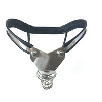 Ceinture de chasteté masculine en acier inoxydable Black Emperor Factory Sex Torture CB Derailment Abstinence Iron Underwear, version simple avec verrou