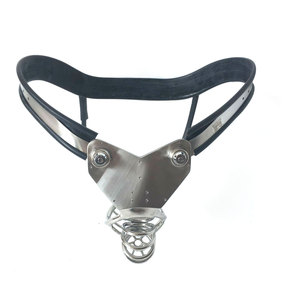 Black Emperor Factory Sex Torture CB Derailment Abstinence Iron Underwear Cintura di Castità Maschile in Acciaio Inossidabile con Lucchetto Versione Semplice - Product Image 4