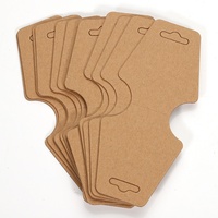 Étiquettes suspendues en papier kraft écologiques personnalisées, carte d'affichage en carton pour vêtements, accessoires, chaussettes, bijoux, étiquette