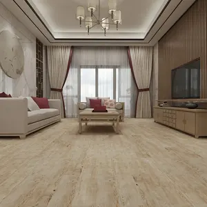 25mm Thick WPC Laminate Flooring Outdoor Wood Decking Eco-Friendly PVC Wear Resistant Embossed Texture Easy Click Installation