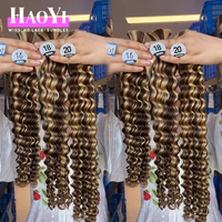 Lot de Cheveux Humains Vierges Bruts Vietnamiens en Gros, Bundles de Cheveux Remy Vierges de Haute Qualité, Cheveux Vierges Brésiliens Ondulés Profonds Grade 10A en Gros