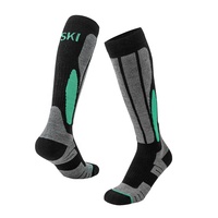 Chaussettes de sport respirantes personnalisées avec évacuation de l'humidité pour le ski, le snowboard et la performance en hiver