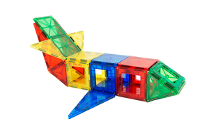 MNTL 100 Pièces Ensemble Aimant Carreaux De Construction Magnétiques Clairs 3D Blocs De Construction Construction Playboards - Product Image 2