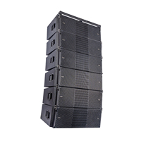 Altavoces Lineales Pasivos GL-312 de Madera y Metal, Doble de 12 Pulgadas, 3 Líneas, 4 Ohmios, Alta Potencia, para Actuaciones en Interiores y Exteriores