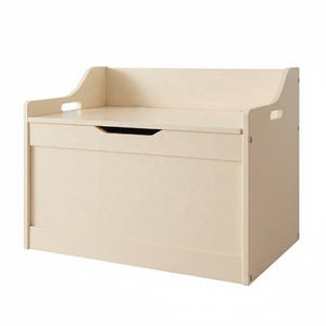 Custom Wholesale White Baby Toddler Children <strong>Wooden</strong> Bench Toy <strong>Storage</strong> <strong>Box</strong> for Kids, Kid <strong>Wooden</strong> Toy Chest - Product Image 4