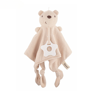 Nueva Manta de Peluche de Algodón Orgánico para Bebé con Sonajero, Conejito de Peluche Suave, Manta de Mano de Animal de Peluche, Manta de Apego de Conejito - Product Image 4