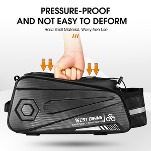 WEST BIKING Grande Bolsa Traseira Impermeável para Bicicleta, Pannier de Alta Qualidade em EVA com Casco Duro - Product Image 2