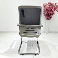 Chaise de bureau exécutive ergonomique moderne professionnelle, chaise de réunion pour personnel, chaise de conférence en maille