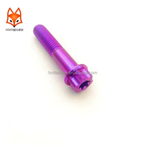 สลักเกลียวไทเทเนียมจาน M8หกเหลี่ยมตัวยึด GR5สำหรับรถจักรยานยนต์ไทเทเนียมอัลลอยด์ความแข็งแรงสูงแบบกำหนดเอง - Product Image 4