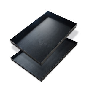 <span class=keywords><strong>Plaque</strong></span> <span class=keywords><strong>de</strong></span> <span class=keywords><strong>cuisson</strong></span> plate à <span class=keywords><strong>angle</strong></span> droit en aluminium-acier <span class=keywords><strong>de</strong></span> qualité commerciale antiadhésive pour pain et gâteaux - Product Image 2