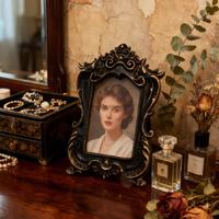 SYL Diablo Accessoires Photo Luxe Léger Vintage Résine Cadre Photo Ornements Décoration Art Sculpté Présentoir Table Mini Décor