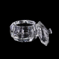 Boîtes à bijoux en cristal de verre octogonales MH-QT0278
