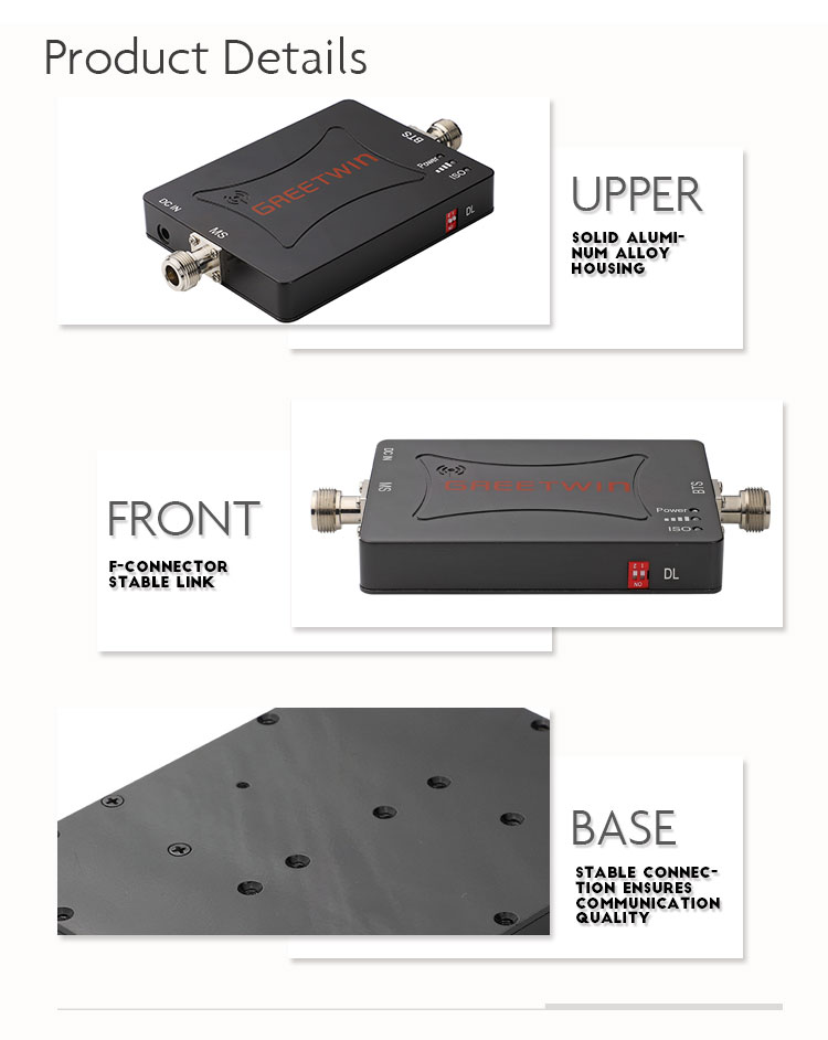 2G 4G 15MHz Cell Phone Signal Boosters SGS 23dBm Indoor Signal Booster