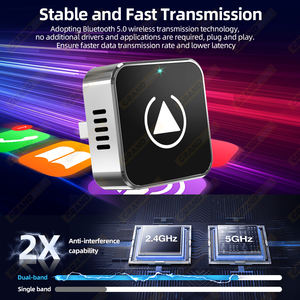 Grandnavi 2in1Wireless Carplay Android Auto Dongle Control de voz <span class=keywords><strong>Google</strong></span> Maps para coche original con cable Carplay a Carplay inalámbrico - Product Image 5