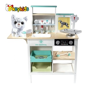 Usine OEM médecin simulé playsets <span class=keywords><strong>chariot</strong></span> médical en <span class=keywords><strong>bois</strong></span> jouet pour enfants W10D614 - Product Image 6